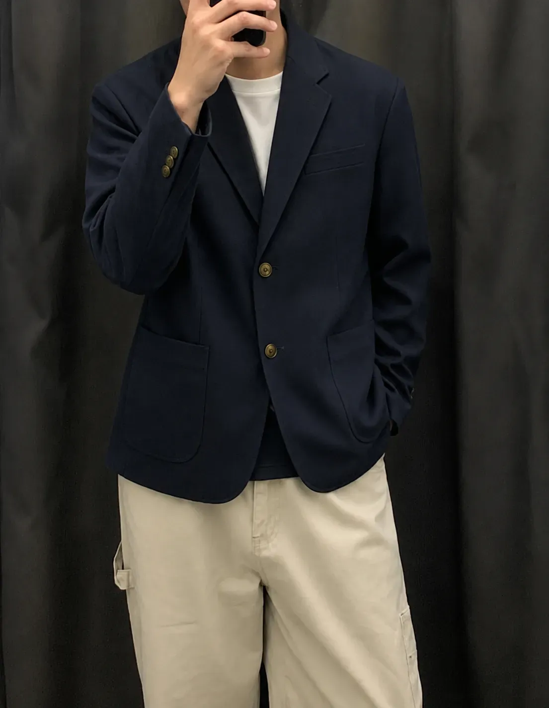 6월17일까지 한정세일 유니클로 X JW앤더슨 감탄 블레이저 자켓 네이비 485781 477704 | 크로켓