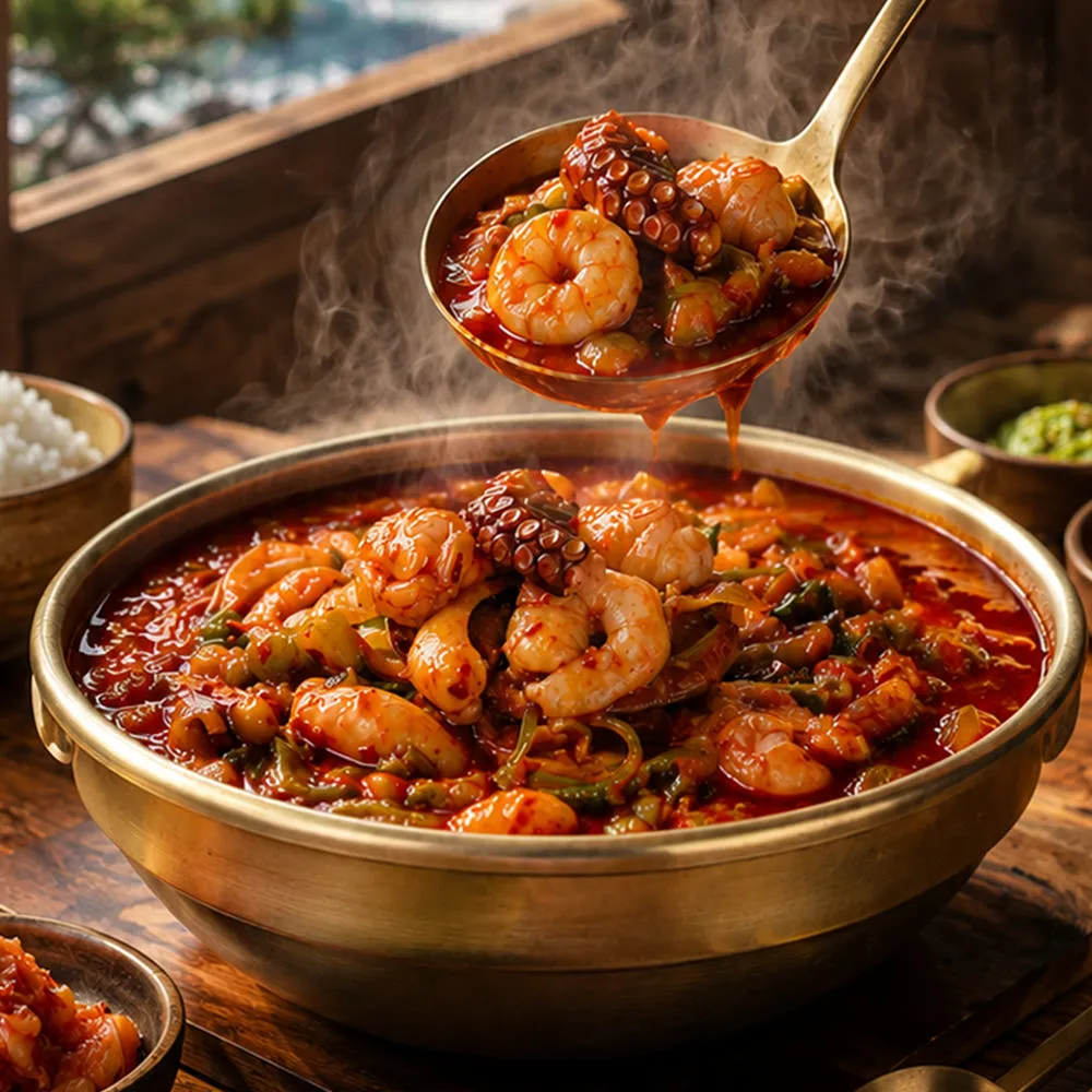 참도깨비 부산 조방 낙곱새 820g 낙지 새우 곱창 당면 얼큰 전골