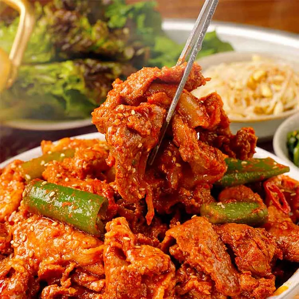 참도깨비 초량 기사식당 고추장 제육 두루치기 1kg 고기함량 73%