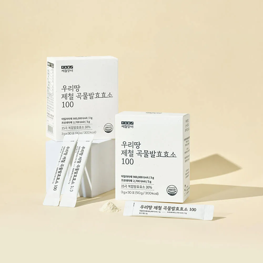 제철장터 우리땅 제철 곡물 발효효소100 3g 30포 x 3박스 (26.06.26)