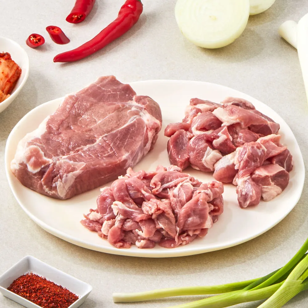 국내산 한돈 돼지앞다리살 500g 수육 제육용 1등급