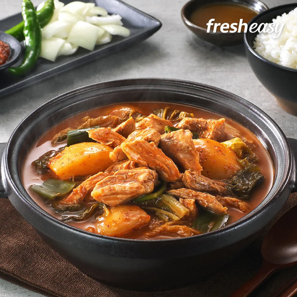 [주말3,000원쿠폰]캠핑추천 이바돔 순살 우거지 감자탕 간편조리 밀키트 600g