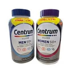 Centrum 센트룸 실버 50+ 멀티비타민 275정 남성&여성 세트 (남성+여성)세트1개 - SSG.COM