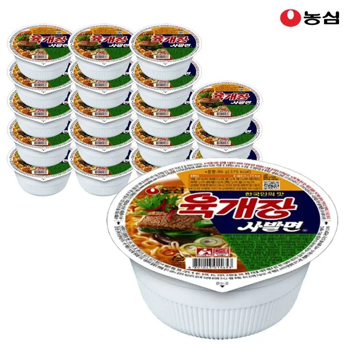 [농심]농심 육개장사발면 86g x 24개
