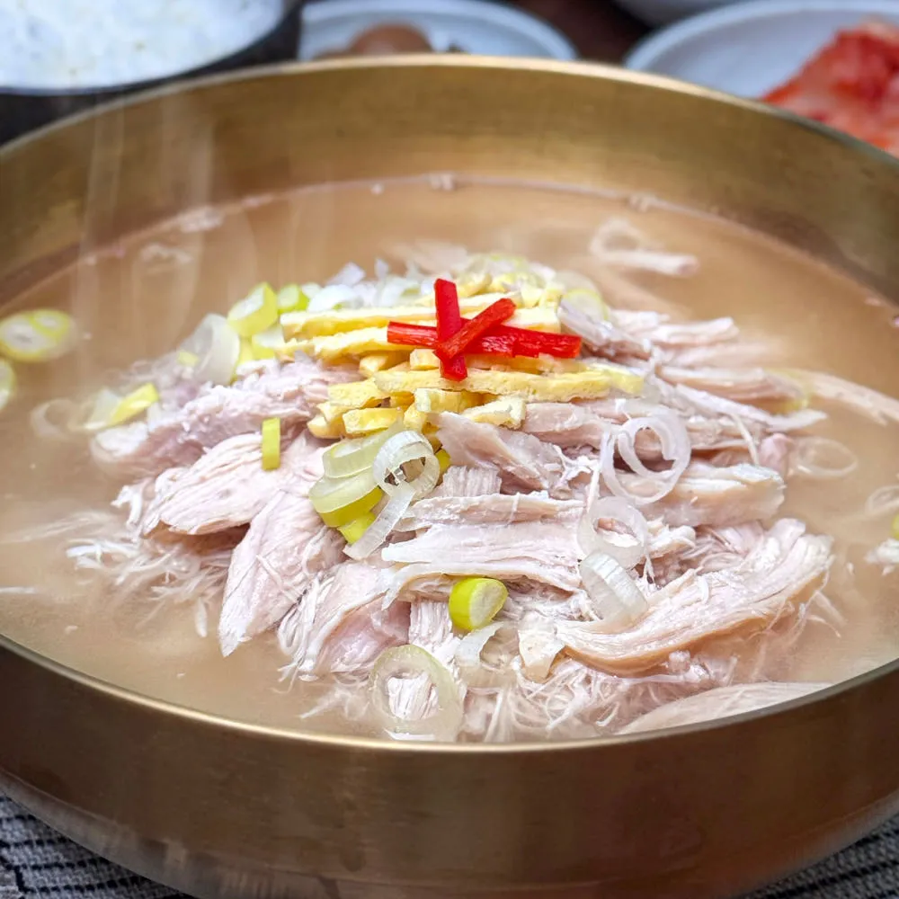 솔가 국내산 냉장닭 수제 가마솥 닭곰탕 550g 1팩+1팩