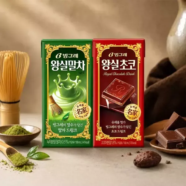 [11번가] [심야마트] 빙그레 왕실말차 190ml 24팩+24팩