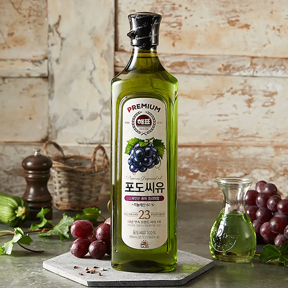 [N배송] 사조해표 포도씨유 900ml 4개 : 사조 공식스토어