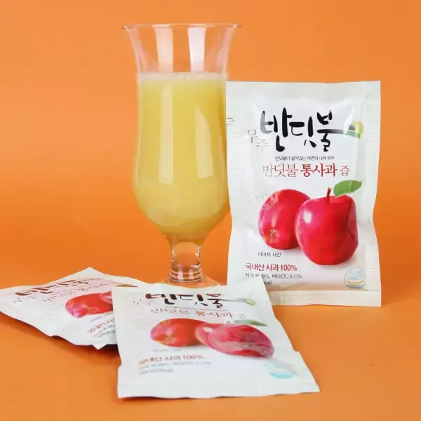 [11번가] 25년 햇 사과로 만든 통사과즙 120ml X 30봉 NFC착즙 생사과즙