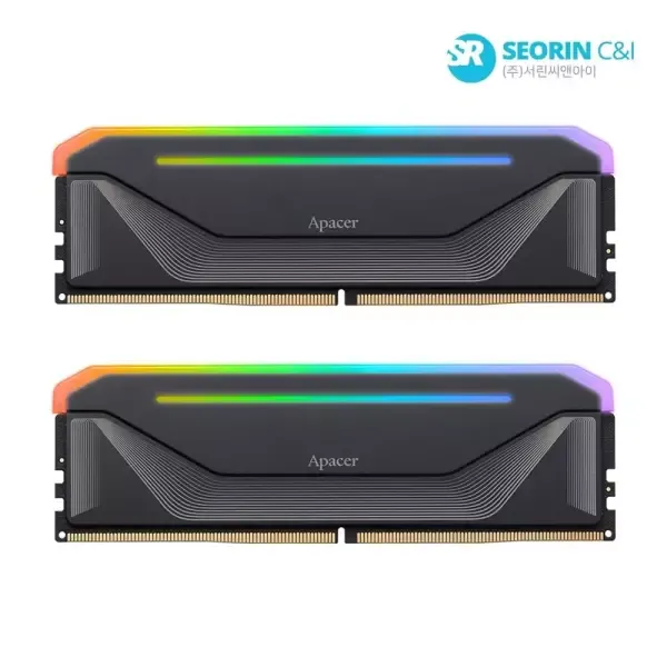 [11번가] [서린공식] Apacer DDR5-6000 CL38 NOX RGB 블랙 패키지 (32GB(16Gx2))