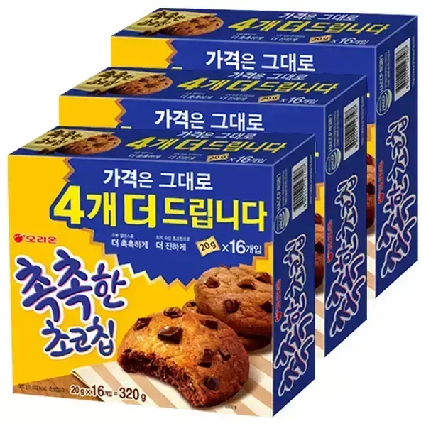 [11번가] 오리온 촉촉한 초코칩 320g, 3개