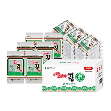 소문난오부자 재래도시락김 54봉/