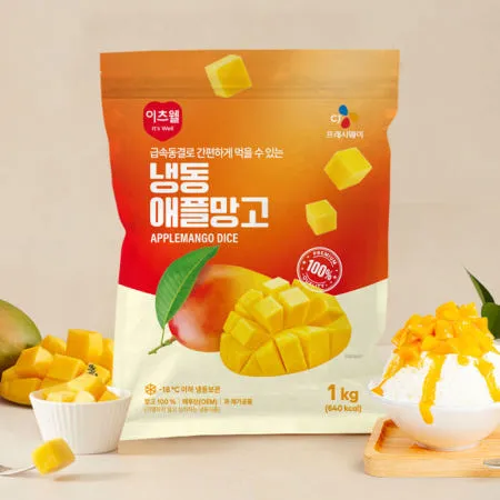 이런 상품 어때요? [CJ프레시웨이] 이츠웰 냉동 애플망고 1Kg (이츠웰 냉동 애플망고1kg)