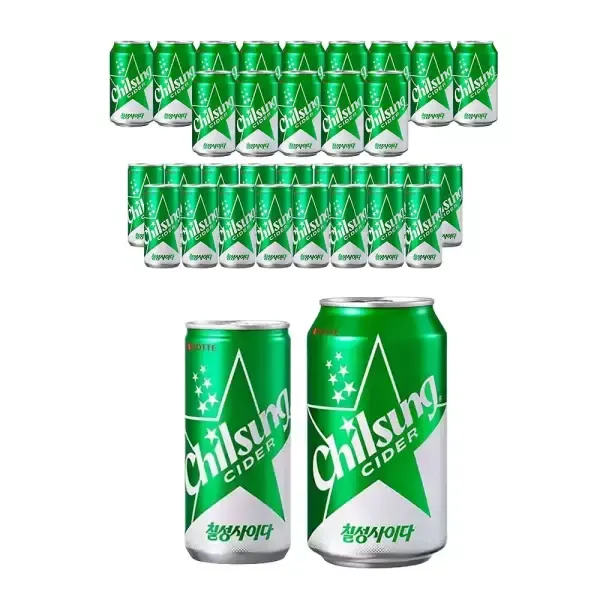 [11번가] [T쇼페] 칠성사이다 올인원팩 (190ml, 18입 + 350ml, 15입), 1개