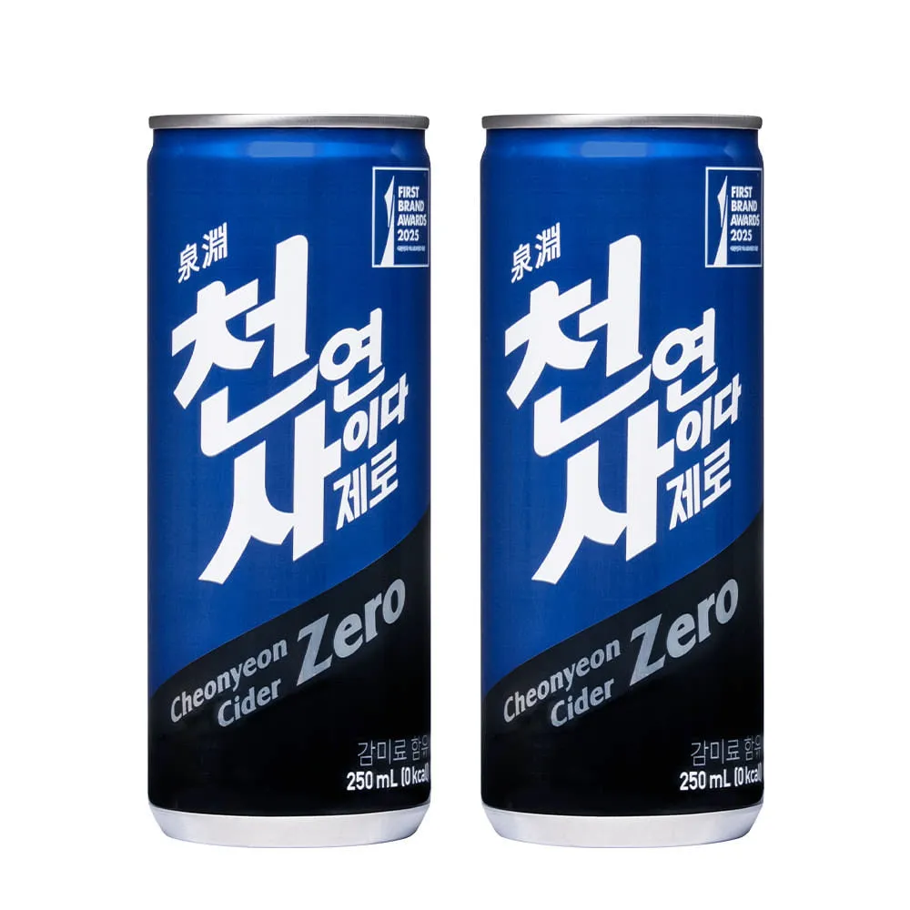 천연사이다 제로 250ml, 60개