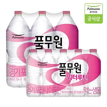 풀무원 워터루틴 무라벨 생수 2L 30병 외 곡물차