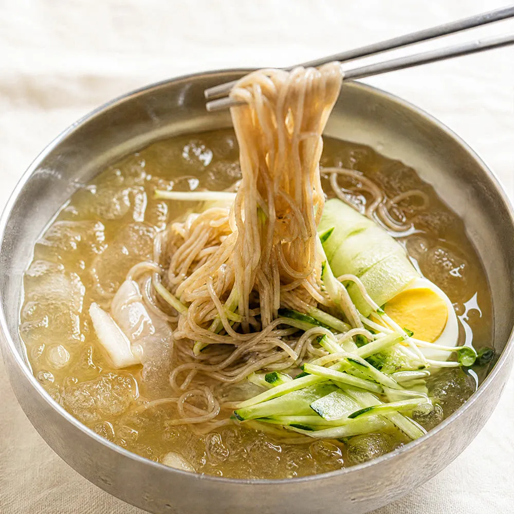 우리농산 물냉면 10인분 (냉면사리+냉면육수+겨자유) 개별포장 실온보관