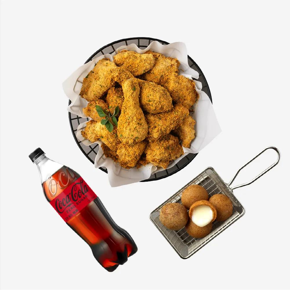 뿌링클+치즈볼+코카-콜라제로1.25L