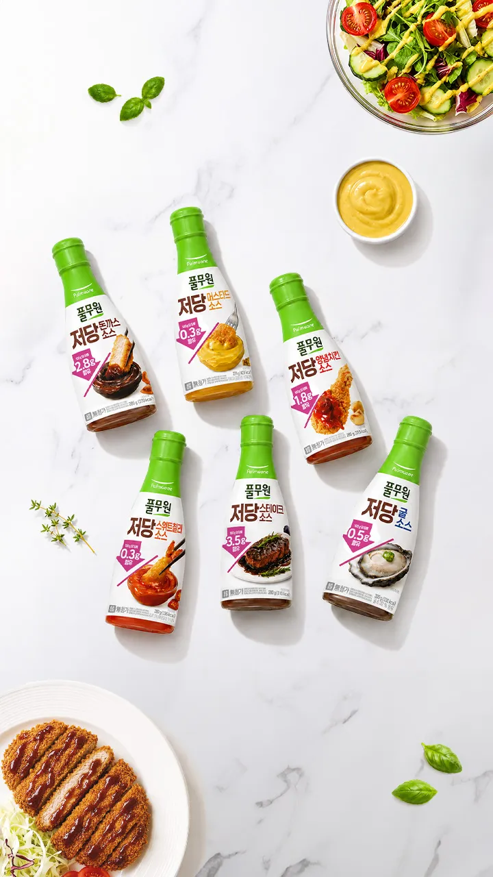 풀무원 저당 소스 285g (돈까스/스테이크/머스타드 외)