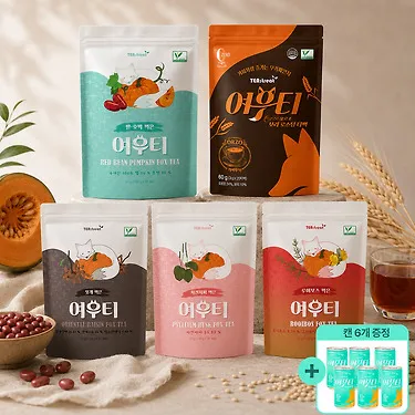 [20%쿠폰+캔6개무료증정] 여우티 호박팥차 오르조 티백