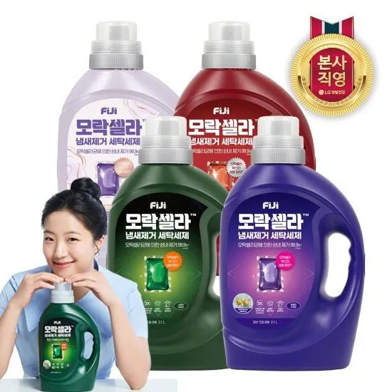 [피지][APP전용] [포토리뷰1,000P] 피지 모락셀라 냄새제거 액체세제 일반드럼 겸용 용기 2.1L : 롯데ON