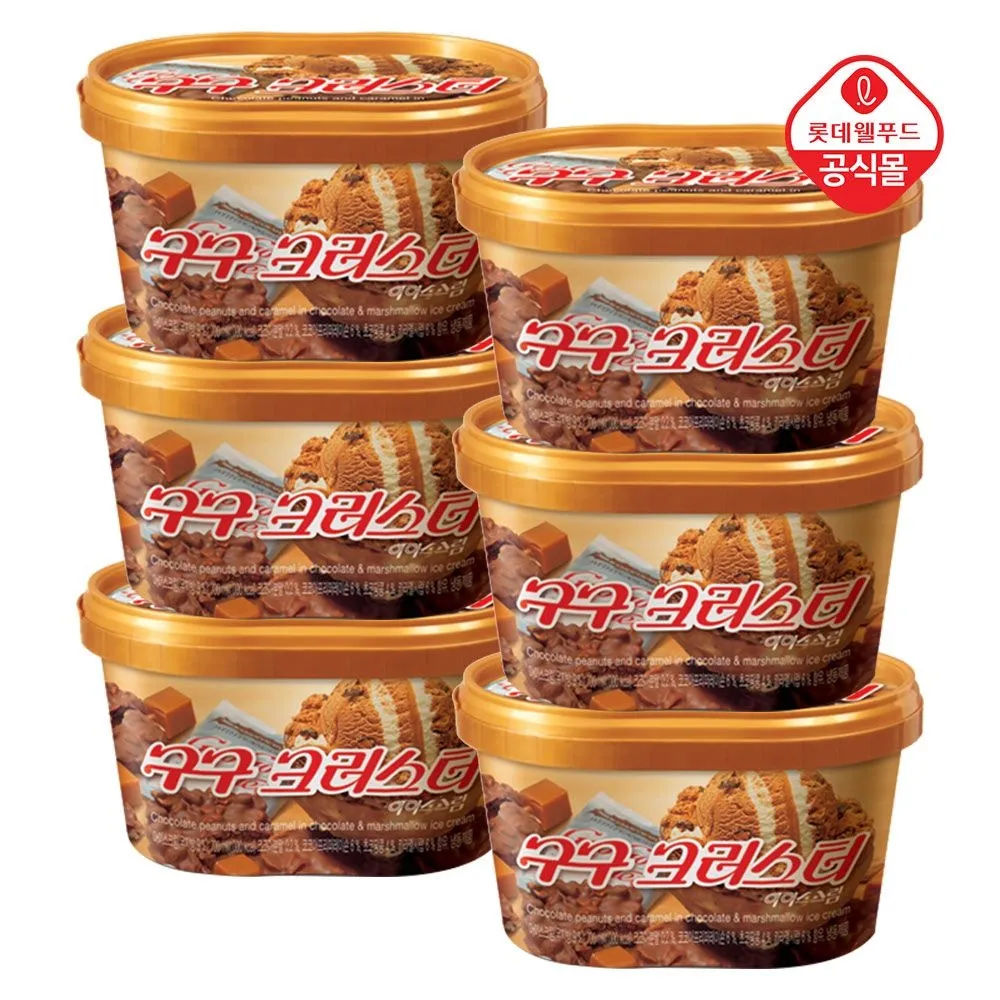 [롯데웰푸드]롯데 구구 크러스터 660ml x 6개 : 롯데ON