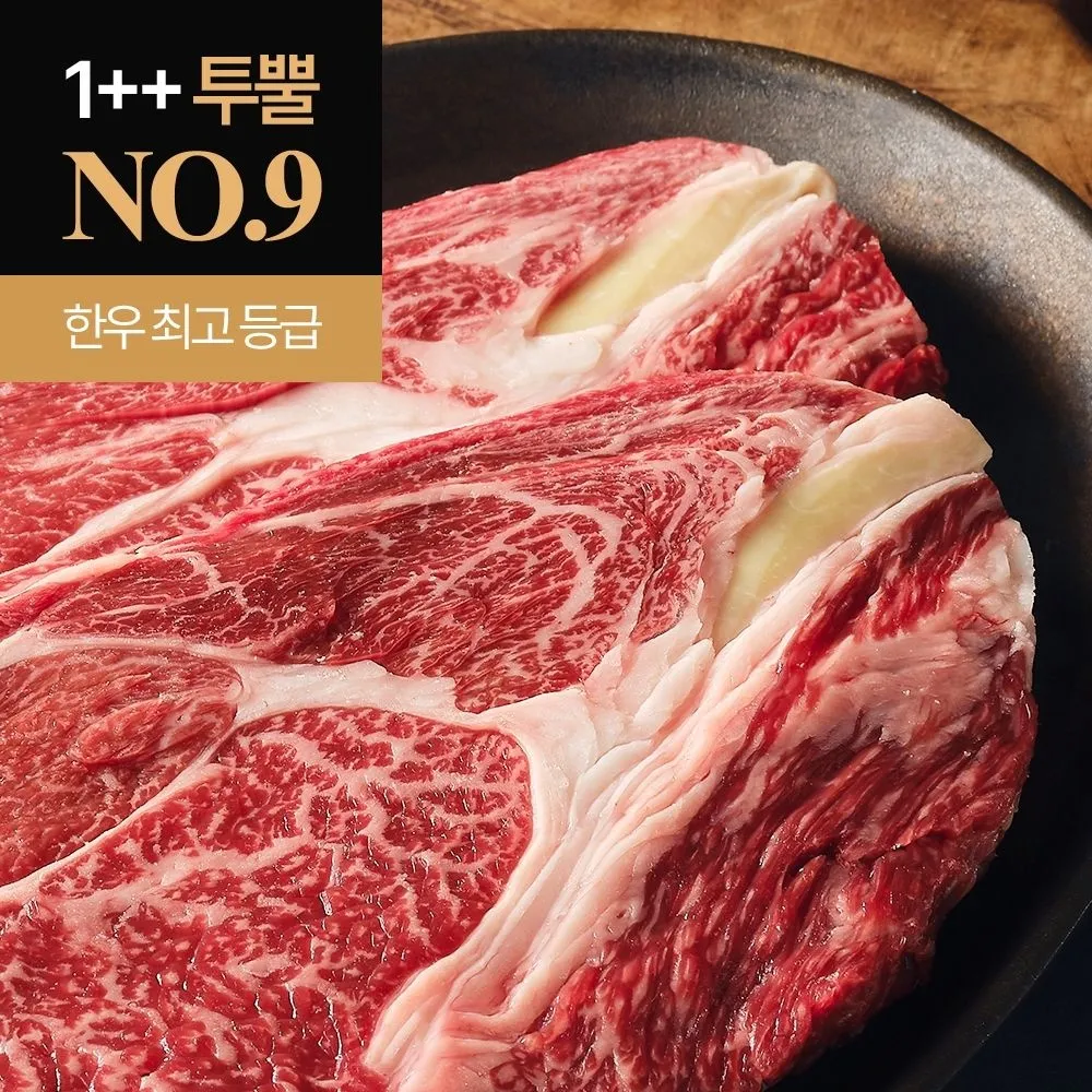 한우 최고등급 1++ 9등급 꽃갈비살, 안심, 채끝, 꽃등심 각 200G : 롯데ON