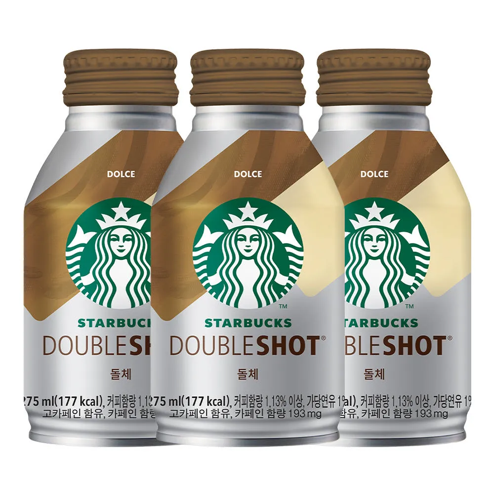 스타벅스 RTD 캔커피 스벅 커피음료 더블샷 돌체, 275ml, 12개