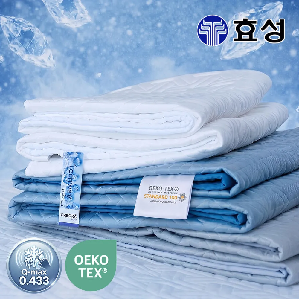 슬립푼 국산 효성 크레오라 시원한 여름 냉감패드 고정밴드 3중직 쿨링 항균 SS