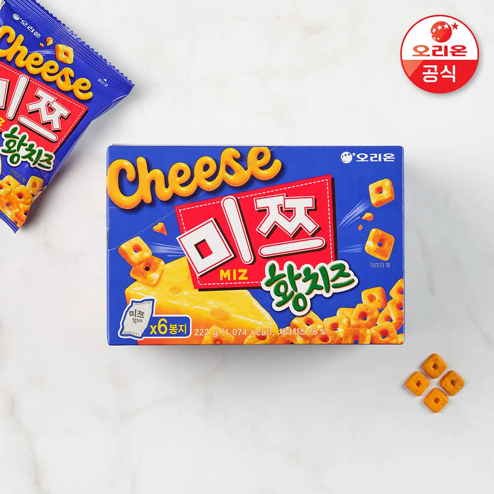 오리온 미쯔 황치즈 222g 4개