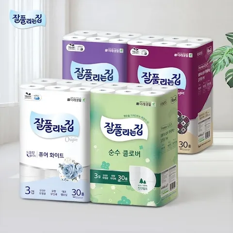 화장지 > 잘풀리는집 도톰한 3겹 화장지 모음전 | 오늘의집 쇼핑