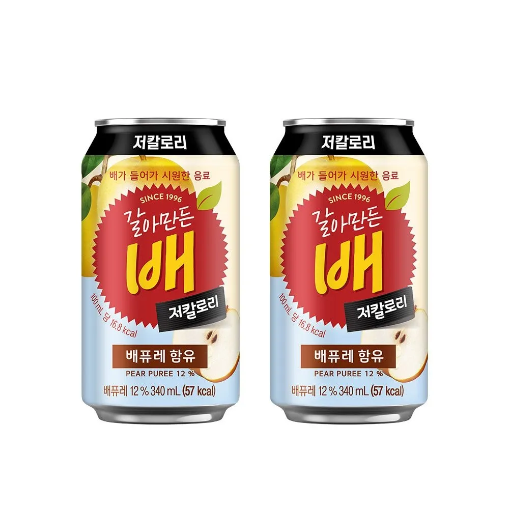 갈아만든 배 저칼로리 340ml 24캔