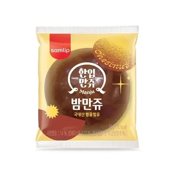 삼립 한입 정통밤만쥬23g 100입