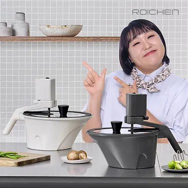 로이첸 자동회전냄비 아이지글 롤팬 인덕션 멀티팬 | 톡딜
