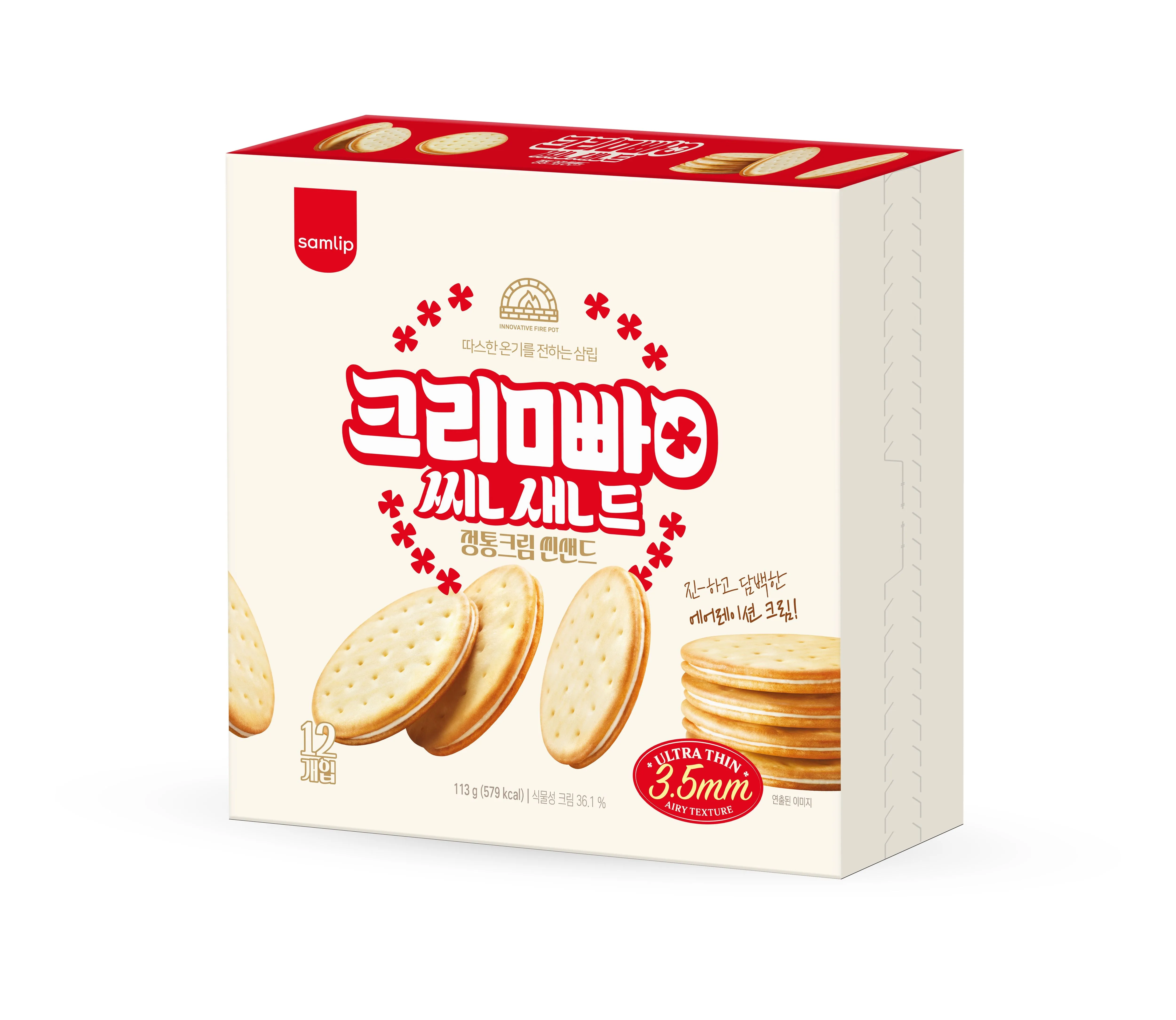 [삼립]삼립 정통 크림빵 씬샌드 36개입 (12개입*3박스) : 롯데ON