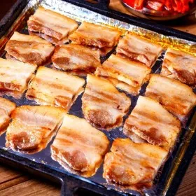 옛날삼겹살 고소한 육질 황금두께 냉동 삼겹살 (구이용) 1kg+1kg