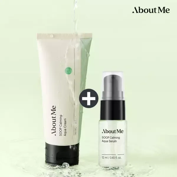 특별기획2종)어바웃미 숲 진정 수분크림 기획세트 대용량 130ml +세럼 12ml (최대구매 3개까지)