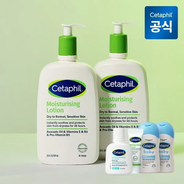 [세타필][15%다운로드쿠폰] 세타필 모이스춰라이징 로션 591ml 2개(+로션 29ml+크림 10g+워시 50ml 2개) : 롯데ON