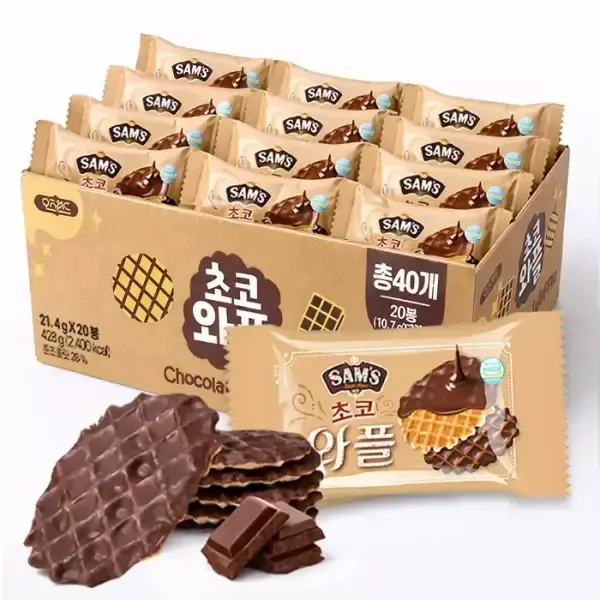 [T쇼페] 진한 초코와플 428g(10.6gX2개입X20봉)
