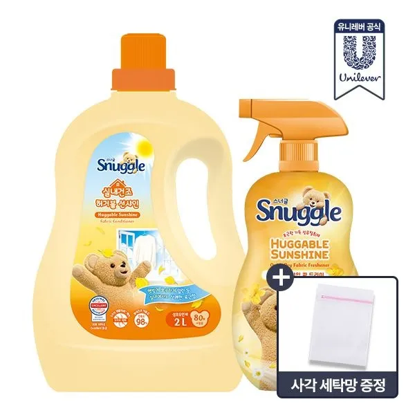 [스너글][APP전용][최종가 : 14,900원]스너글 초고농축 섬유유연제 2L + 탈취제 470ml(5종택1) +)세탁망 증정 허거블코튼/선샤인 : 롯데ON