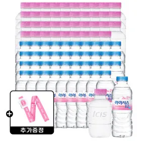 아이시스 생수 200ml 40입 + 300ml 40입 (스트랩 증정)
