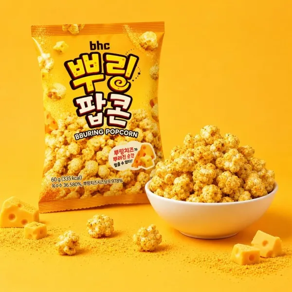 (주문폭주) bhc 뿌링팝콘 12봉