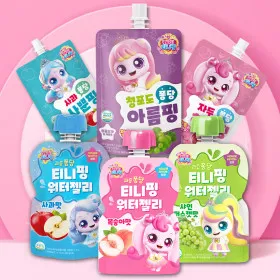 캐치티니핑 과채음료 3종 (청포도맛/자두맛/사과맛) 100ml 20개