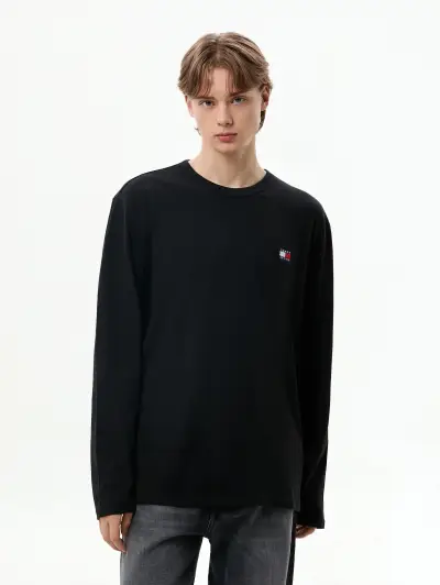 레귤러 핏 배지 티셔츠