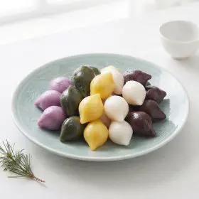 따봉프레시 굳지않는 쫄깃쫄깃 오색송편 1kg 명절선물