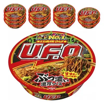 [Nissin] 닛신 UFO 유에프오 야키소바 볶음면 128g, 12개