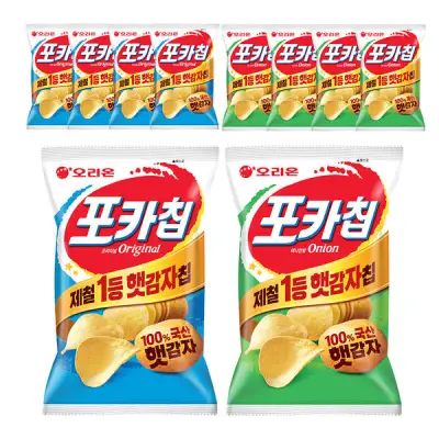 오리온 포카칩 오리지널 66g, 5개 + 어니언 66g, 5개 5봉