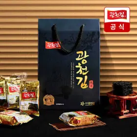 (신선집중) 광천김 3대째 달인 재래 도시락김 선물세트 27봉 (21일 18시 전 주문 당일출고)