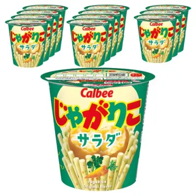 [가루비] 쟈가리코 사라다 맛, 57g, 12개 - 기타과자