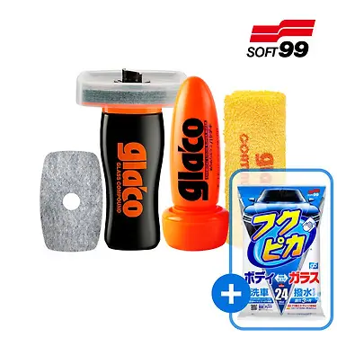 [수량한정특가] 소프트99 글라코 발수코팅+유막제거 2종세트(G4X+G47) + 세차티슈 증정 | 톡딜