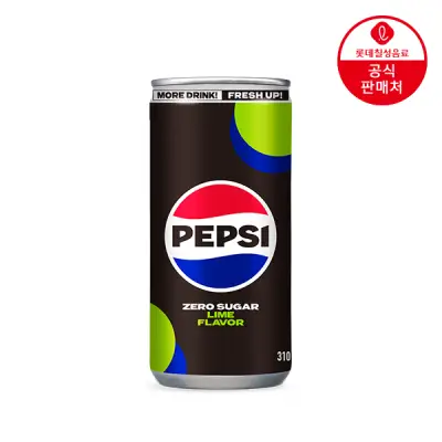 [롯데칠성][딜크릿](본사직영) 펩시콜라 제로슈거 라임 310ml 48캔